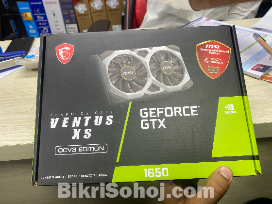 MSI GTX 1650 OC VENTUS EDITION DDR6 SUPPORT